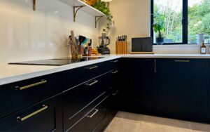 Aldana Kitchen in Cannon Black by Roma Interiors