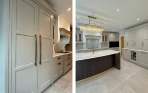 Belgravia Kitchen in Cashmere & Sanded Stained by Broomside Design