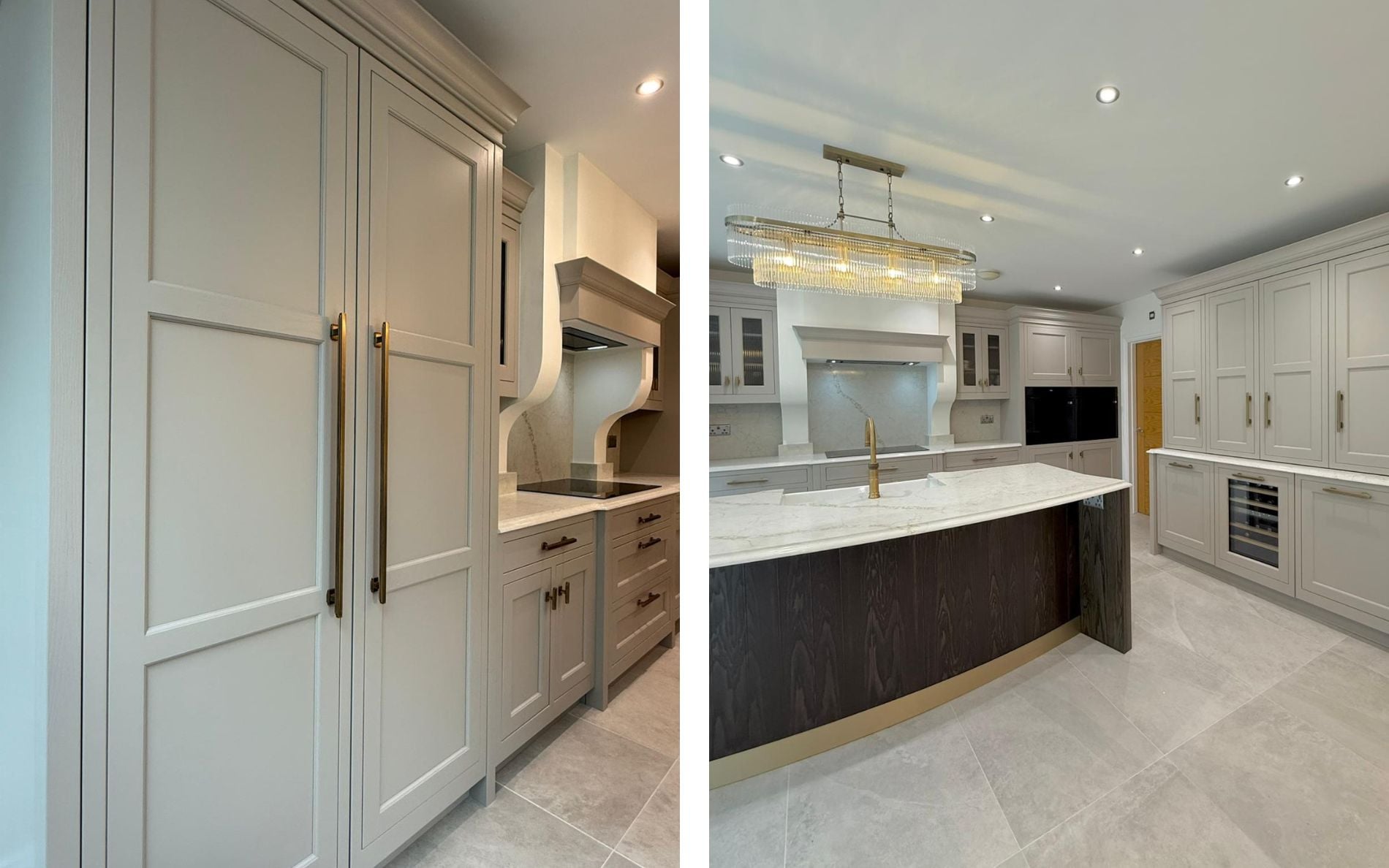 Belgravia Kitchen in Cashmere & Sanded Stained by Broomside Design