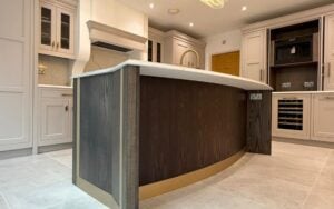 Belgravia Kitchen in Cashmere & Sanded Stained by Broomside Design