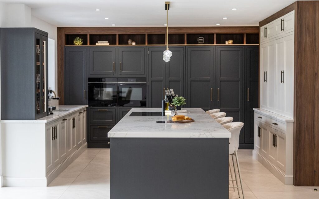 Belgravia Kitchen in Graphite & Shell by Kitchen Flair