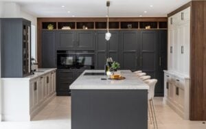 Belgravia Kitchen in Graphite & Shell by Kitchen Flair