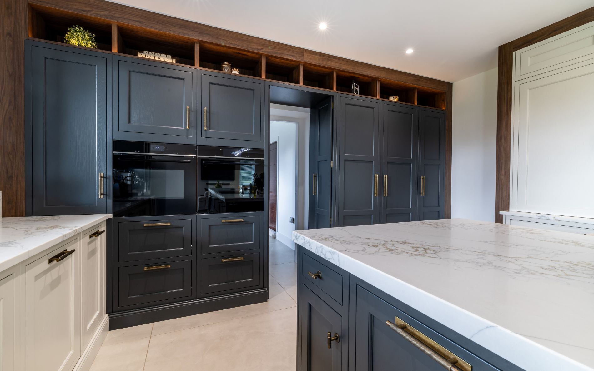 Belgravia Kitchen in Graphite & Shell by Kitchen Flair