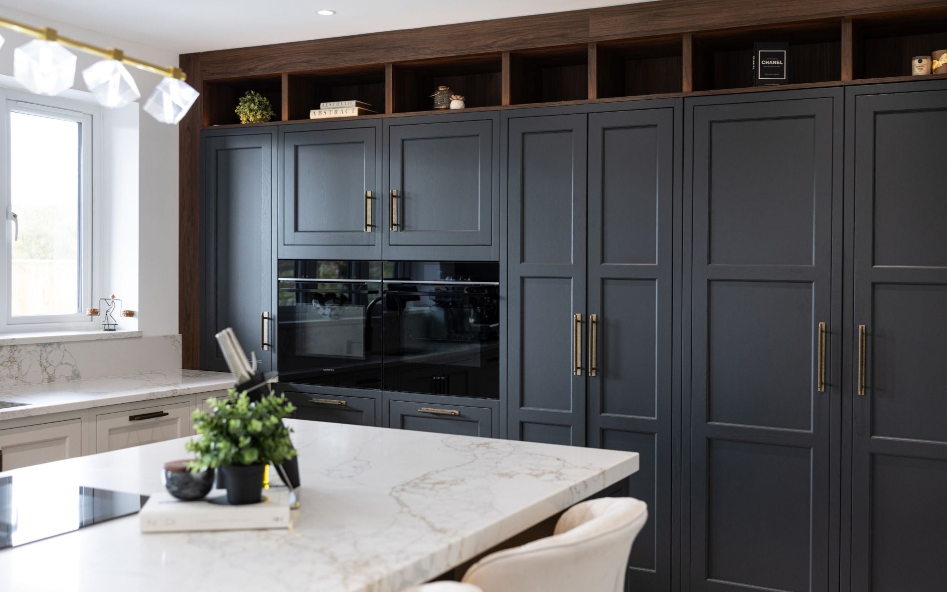 Belgravia Kitchen in Graphite & Shell by Kitchen Flair