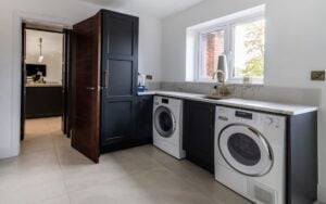 Belgravia Kitchen in Graphite & Shell by Kitchen Flair