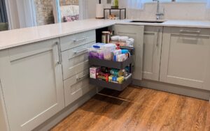 Madison Kitchen in Sage Green by Saturn Interiors