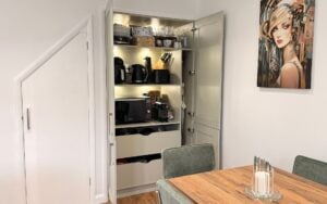 Madison Kitchen in Sage Green by Saturn Interiors