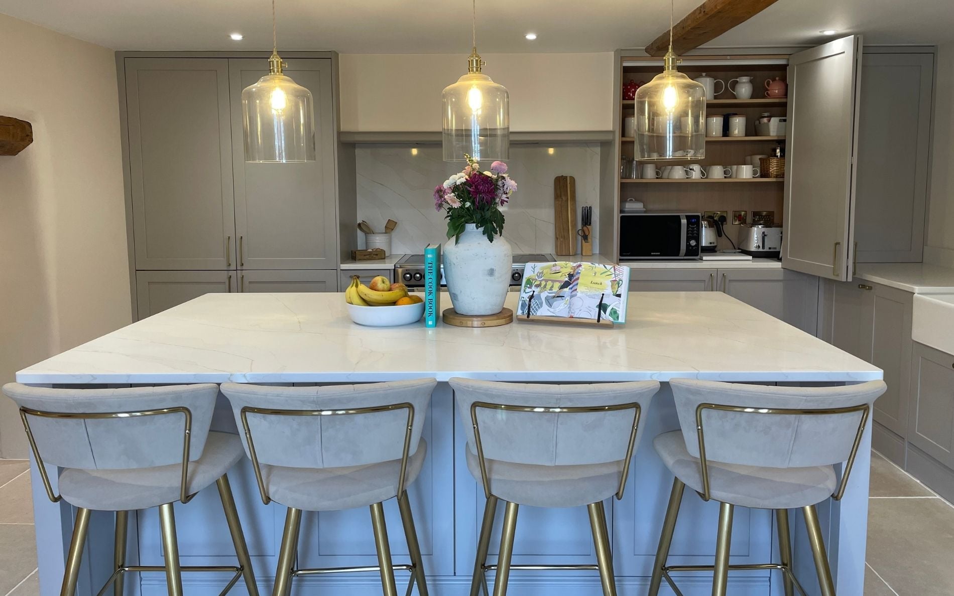 Aldana Kitchen in Cashmere by Walrow Kitchens