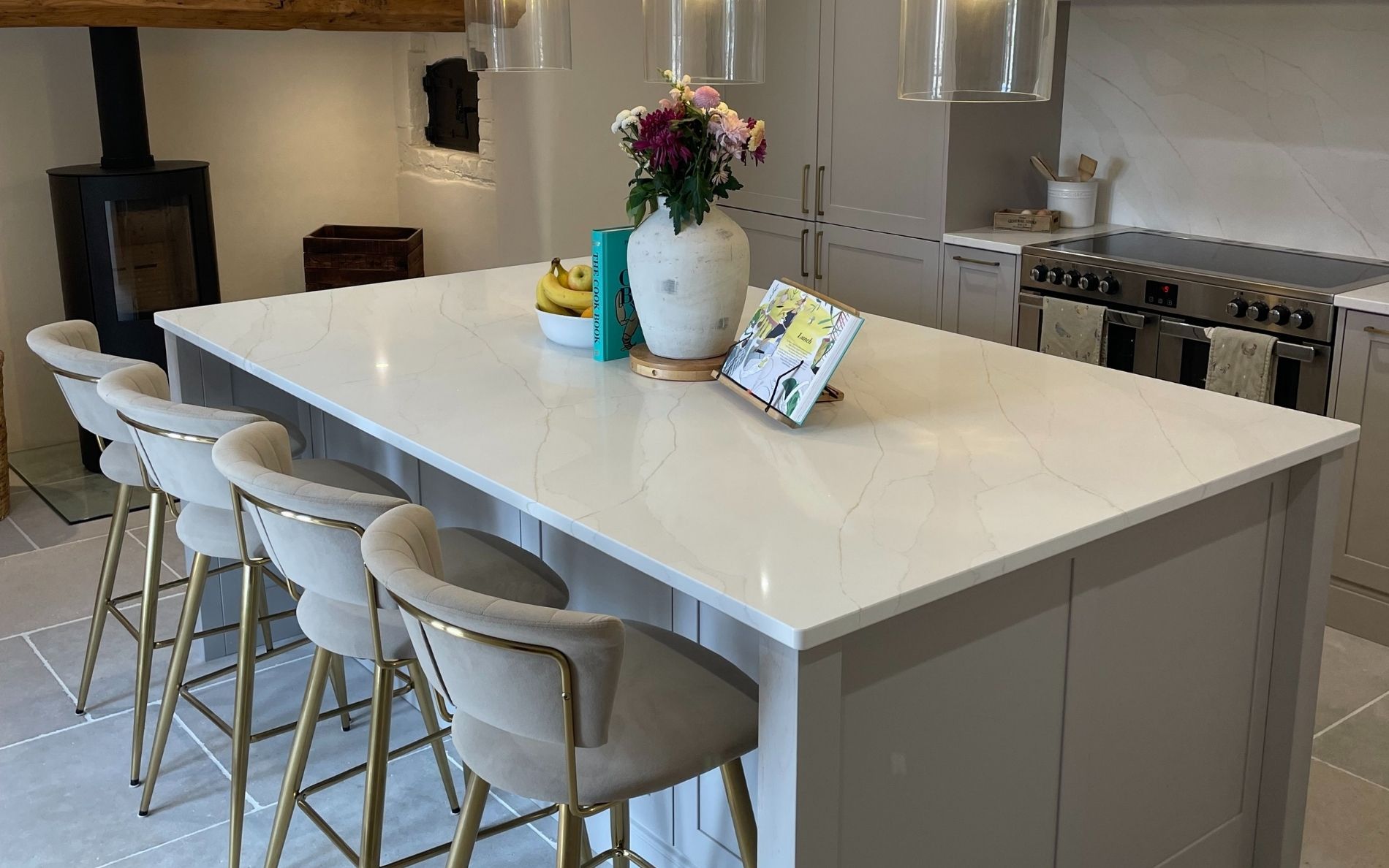 Aldana Kitchen in Cashmere by Walrow Kitchens