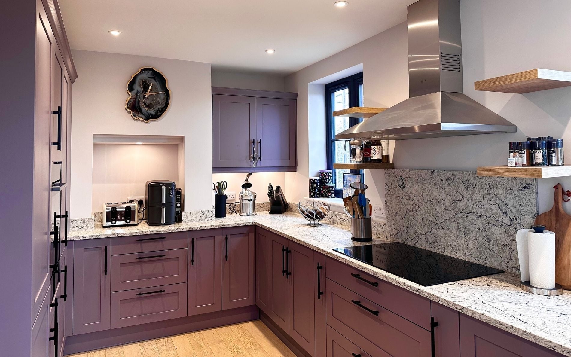 Aldana Kitchen Colour Matched - Lavender Grey by Roma Interiors
