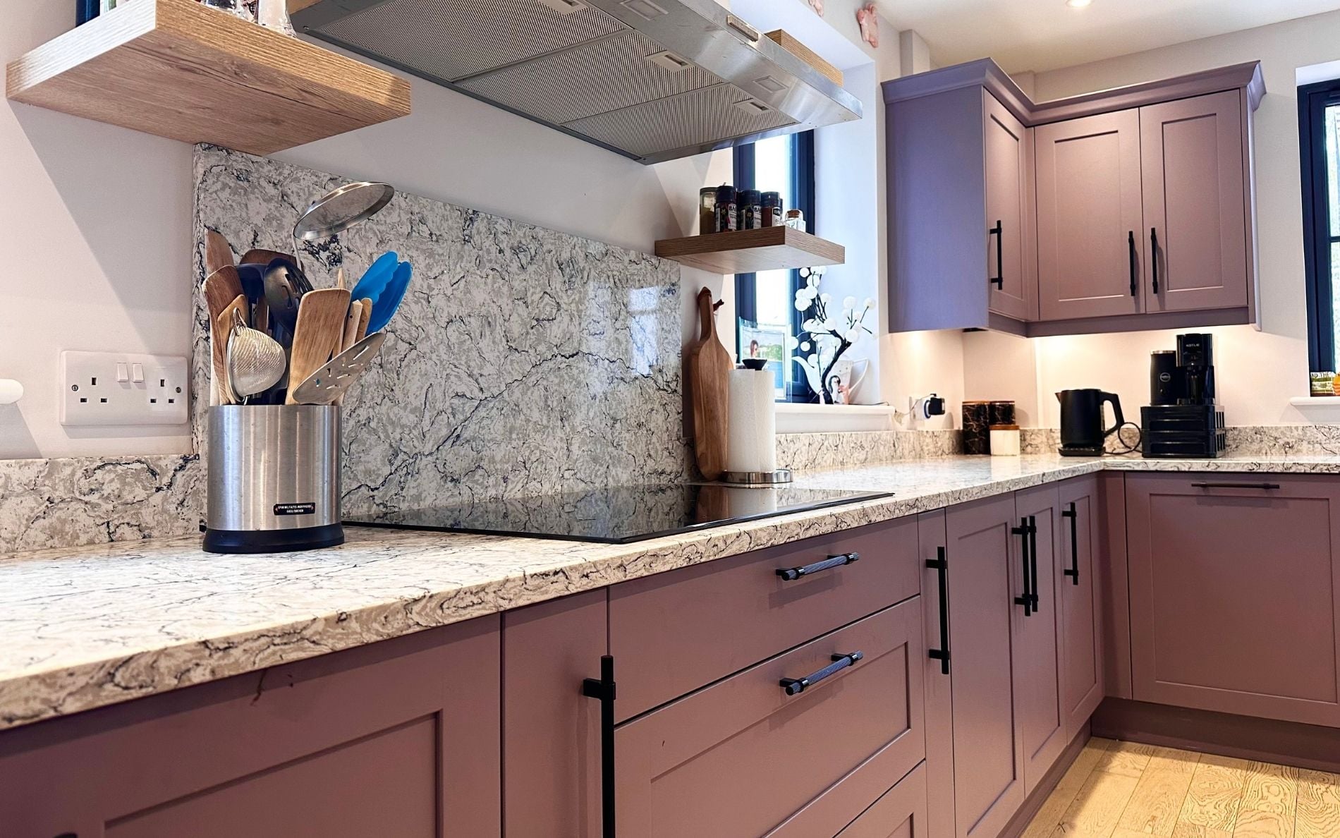 Aldana Kitchen Colour Matched - Lavender Grey by Roma Interiors