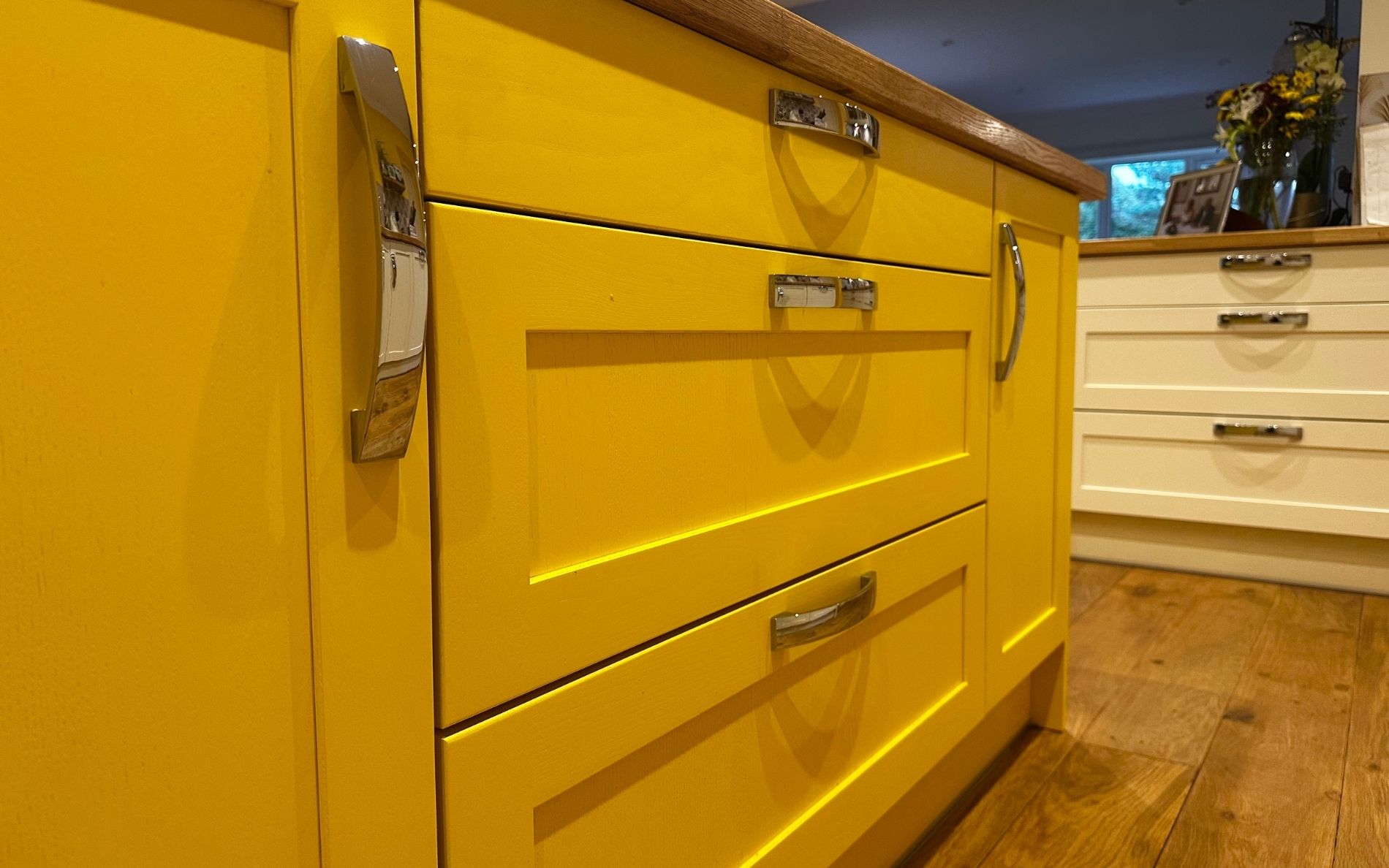 Aldana Kitchen in Ivory & Colour Matched by Roma Interiors