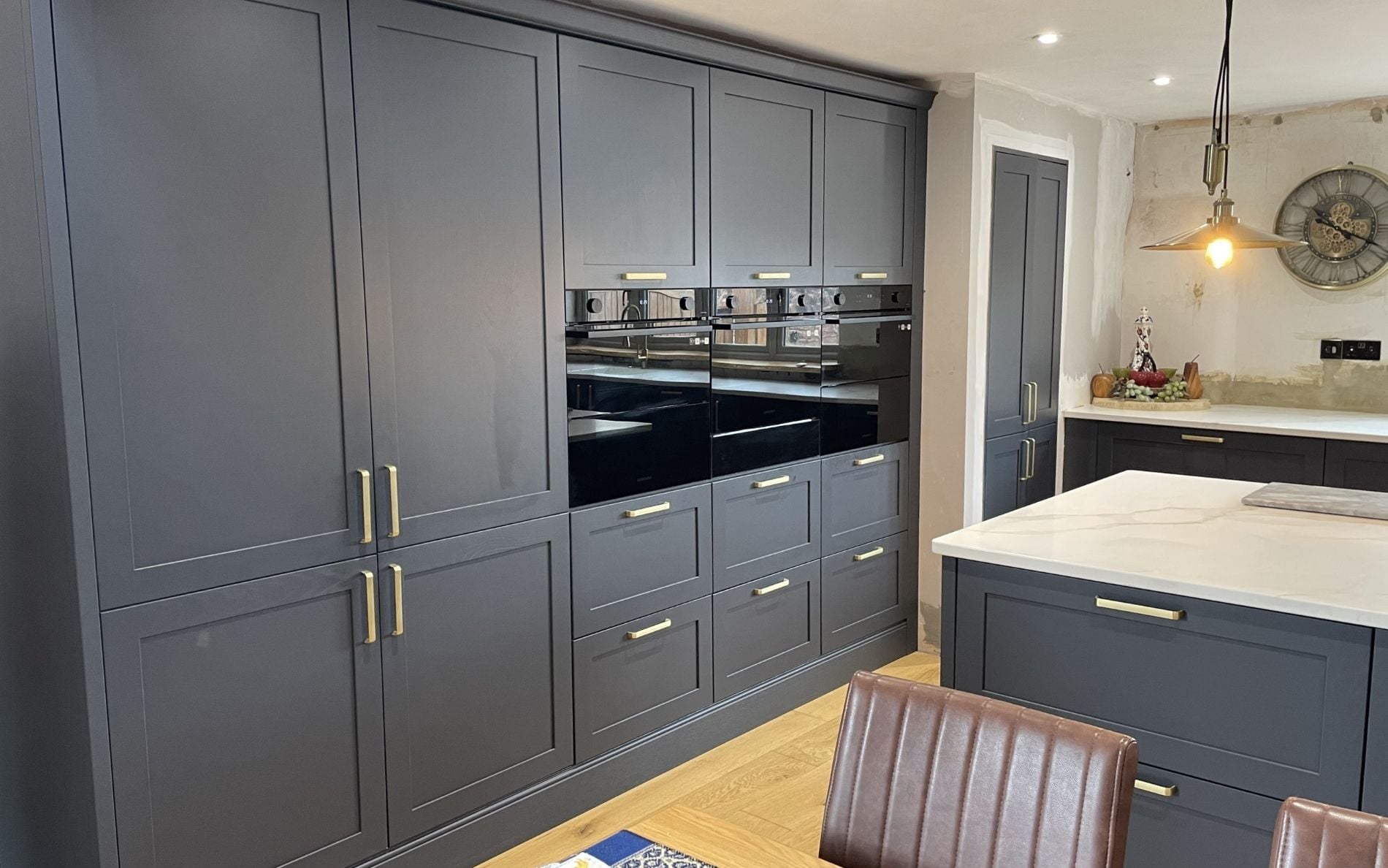 Aldana Kitchen in Slate Blue by Walrow Kitchens