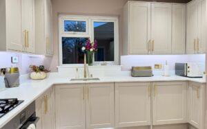 Dawson Kitchen in Cashmere by Saturn Interiors