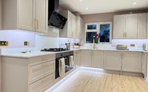 Dawson Kitchen in Cashmere by Saturn Interiors