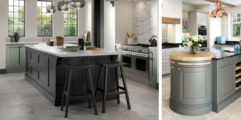From Dream to Design Blog | Belgravia – Reed Green and Cannon Black | Jefferson – Stone and Gunmetal Grey
