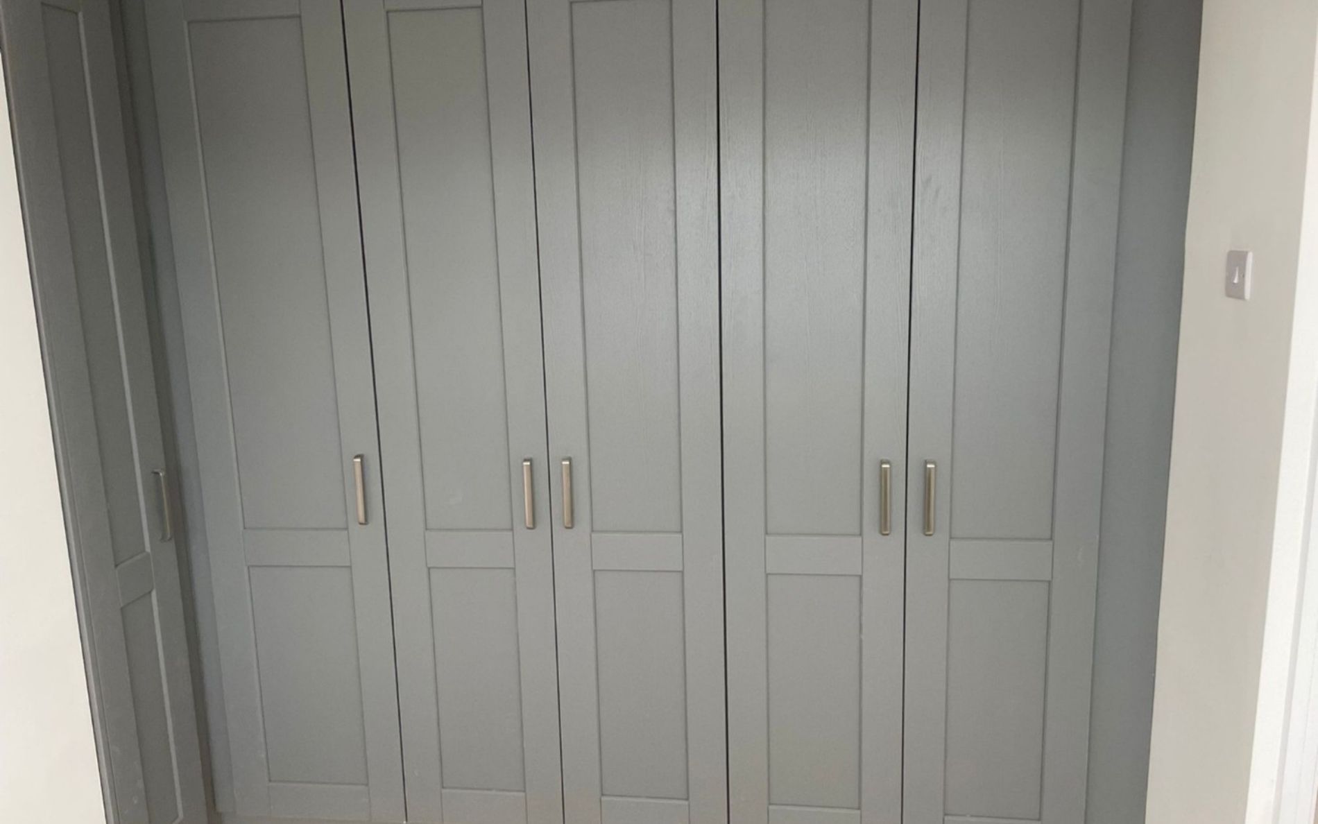 Kensington Fitted Wardrobes in Dust Grey by Trade Supplies