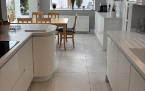 Strada Gloss Kitchen in White by Walrow Kitchens