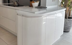 Strada Gloss Kitchen in White by Walrow Kitchens