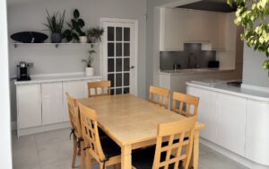 Strada Gloss Kitchen in White by Walrow Kitchens