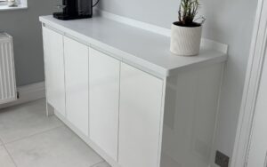 Strada Gloss Kitchen in White by Walrow Kitchens