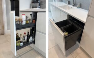 Strada Gloss Kitchen in White by Walrow Kitchens