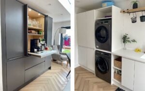 Strada Matte Kitchen in White & Graphite by Walrow Kitchens