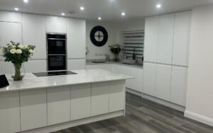 Strada Matte Kitchen in White by Silver Birch Kitchen Designs