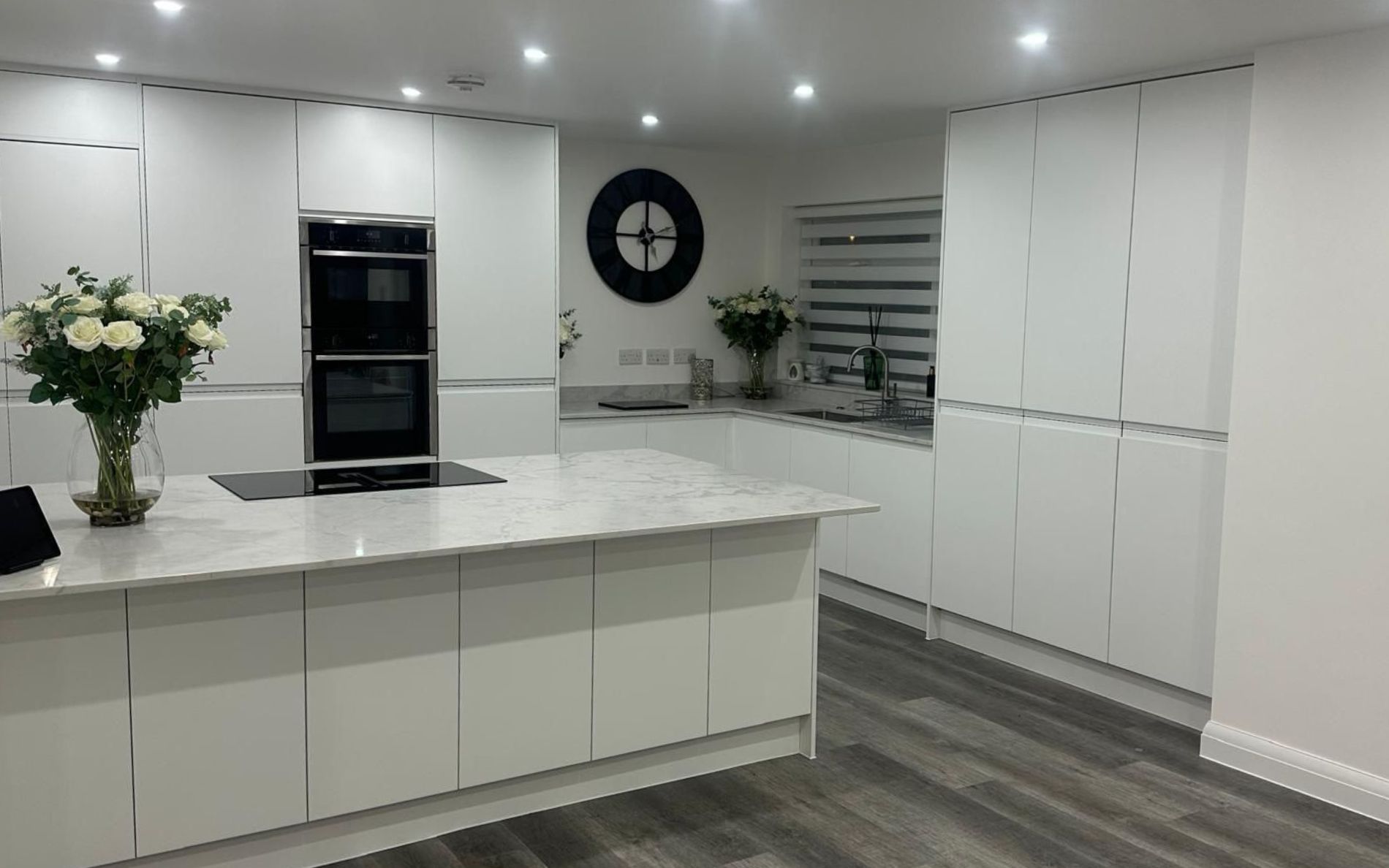 Strada Matte Kitchen in White by Silver Birch Kitchen Designs
