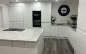 Strada Matte Kitchen in White by Silver Birch Kitchen Designs