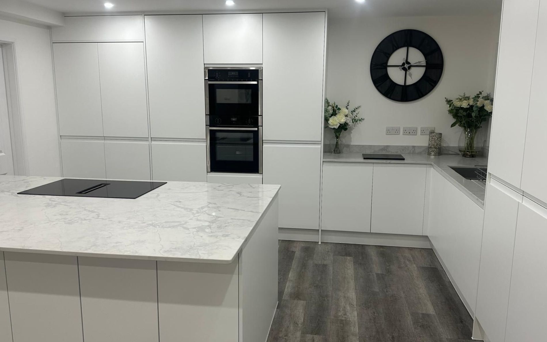 Strada Matte Kitchen in White by Silver Birch Kitchen Designs