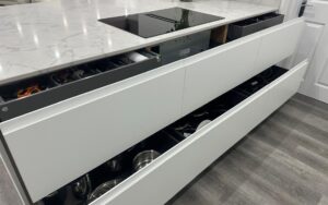 Strada Matte Kitchen in White by Silver Birch Kitchen Designs