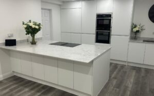 Strada Matte Kitchen in White by Silver Birch Kitchen Designs