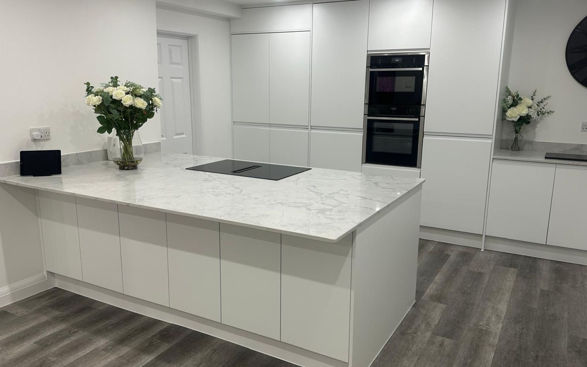 Strada Matte Kitchen in White by Silver Birch Kitchen Designs