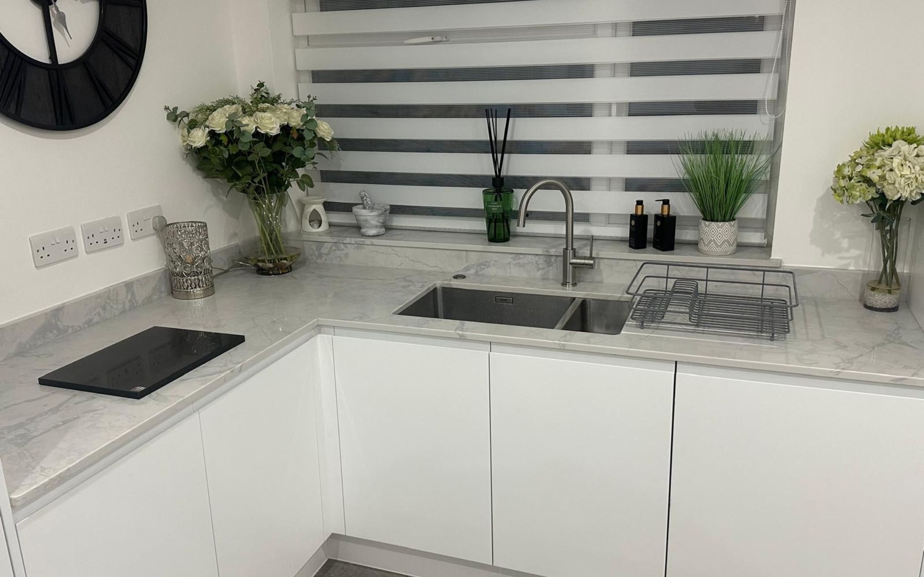Strada Matte Kitchen in White by Silver Birch Kitchen Designs