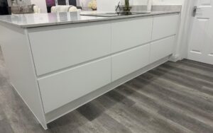 Strada Matte Kitchen in White by Silver Birch Kitchen Designs