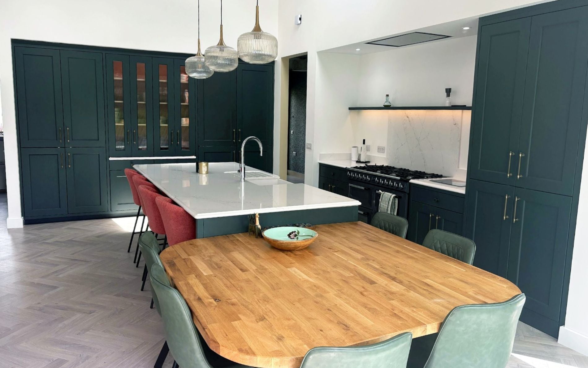 Wakefield Kitchen in Heritage Green by Naughton Kitchens