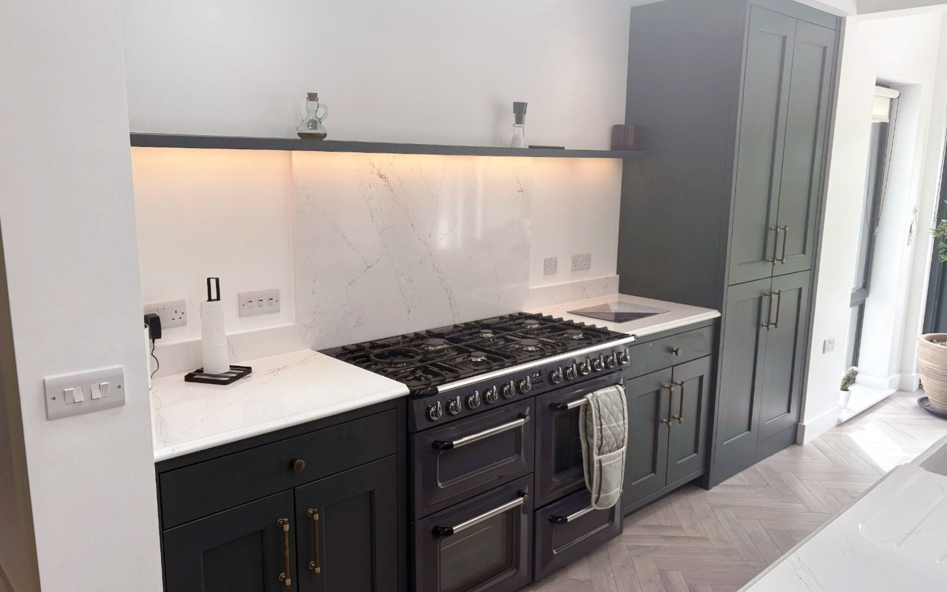 Wakefield Kitchen in Heritage Green by Naughton Kitchens