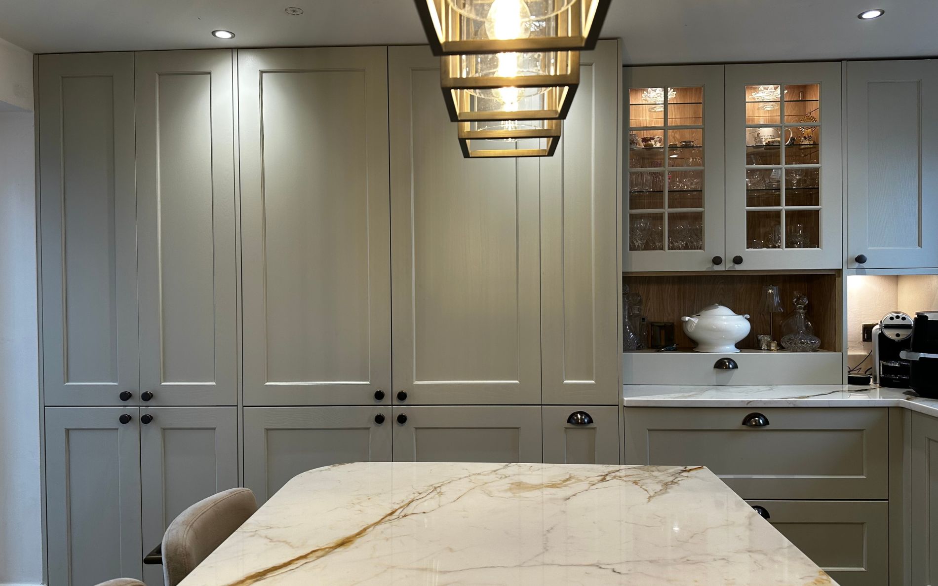 Wakefield Kitchen in Mussel by Roma Interiors