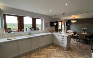 Aldana Kitchen in Light Grey & Slate Blue by Inline Kitchens