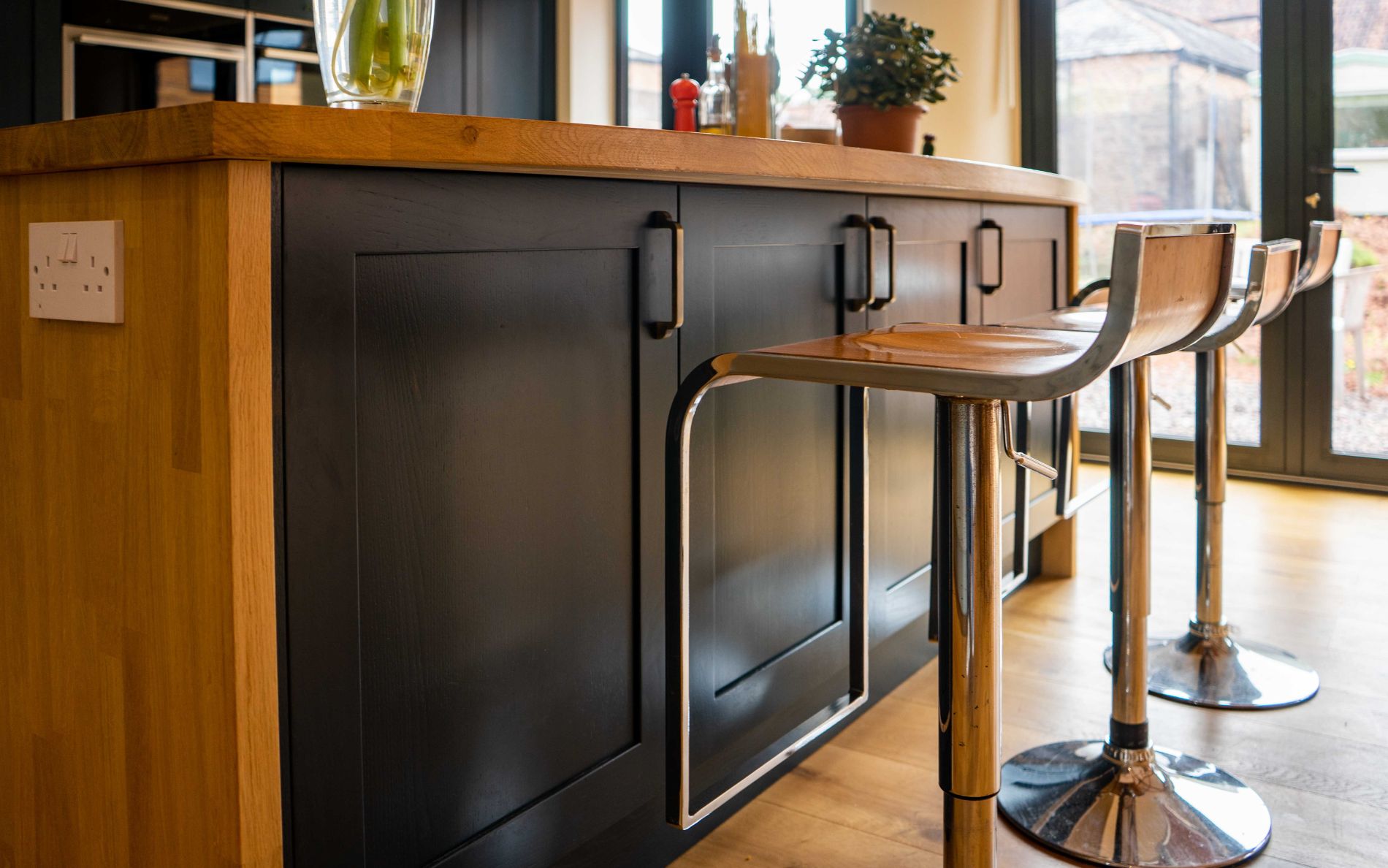 Aldana Kitchen in Marine & Pantry Blue by Walrow Kitchens