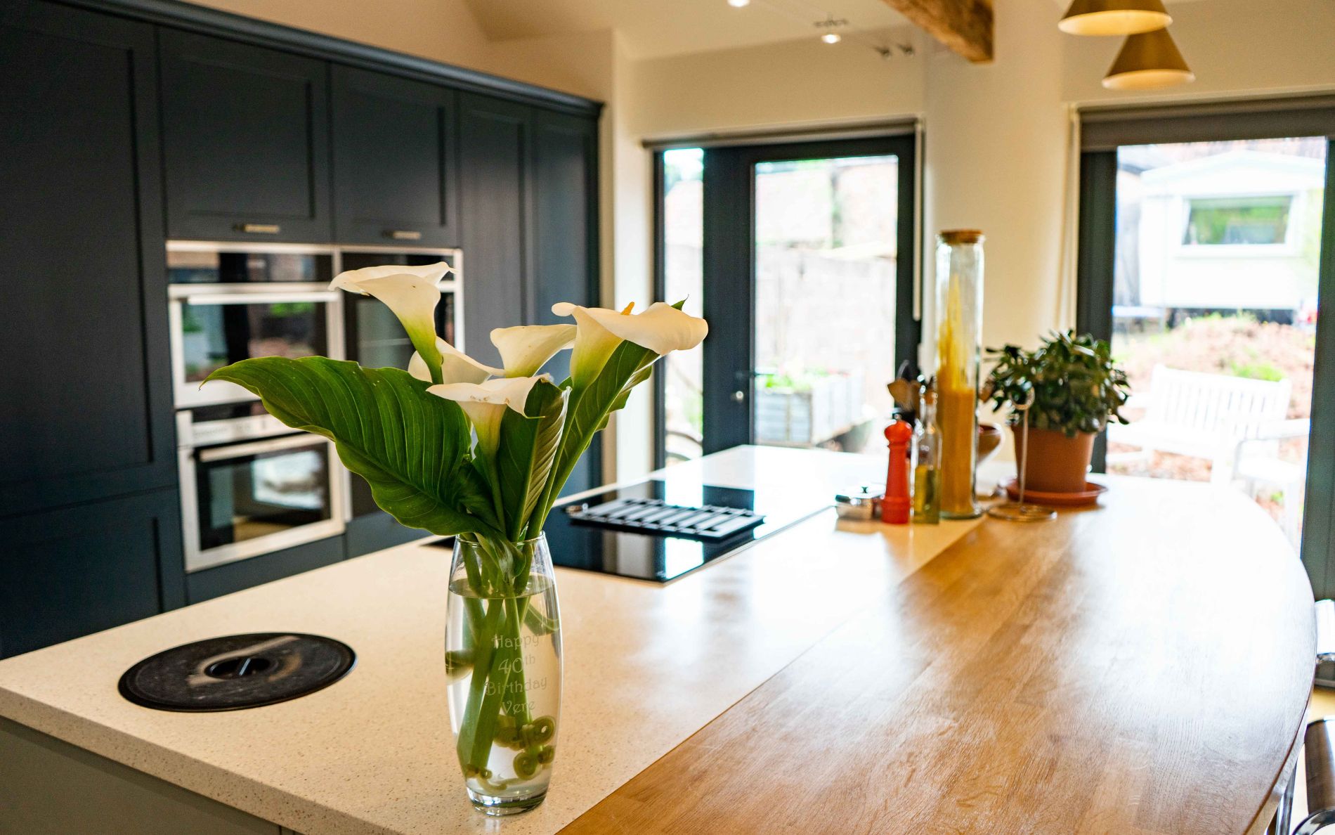 Aldana Kitchen in Marine & Pantry Blue by Walrow Kitchens