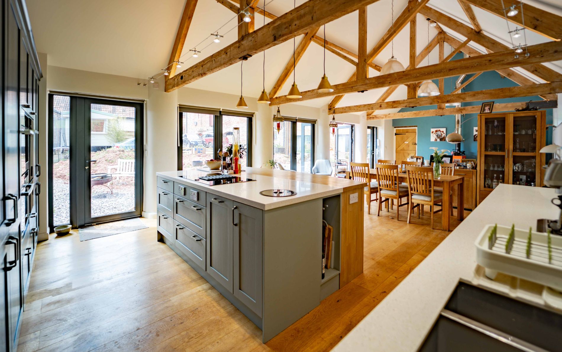 Aldana Kitchen in Marine & Pantry Blue by Walrow Kitchens