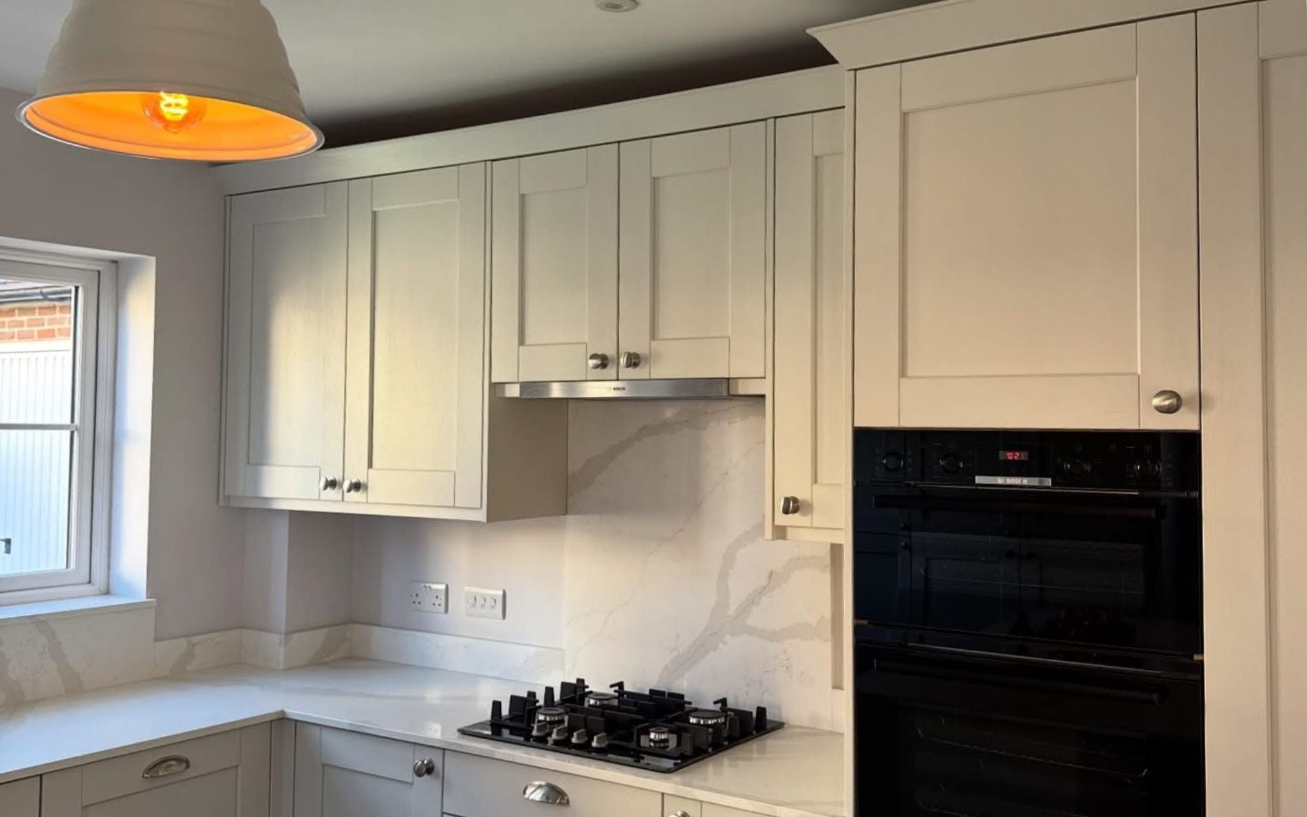 Kensington Kitchen in Porcelain by Thomson Interiors