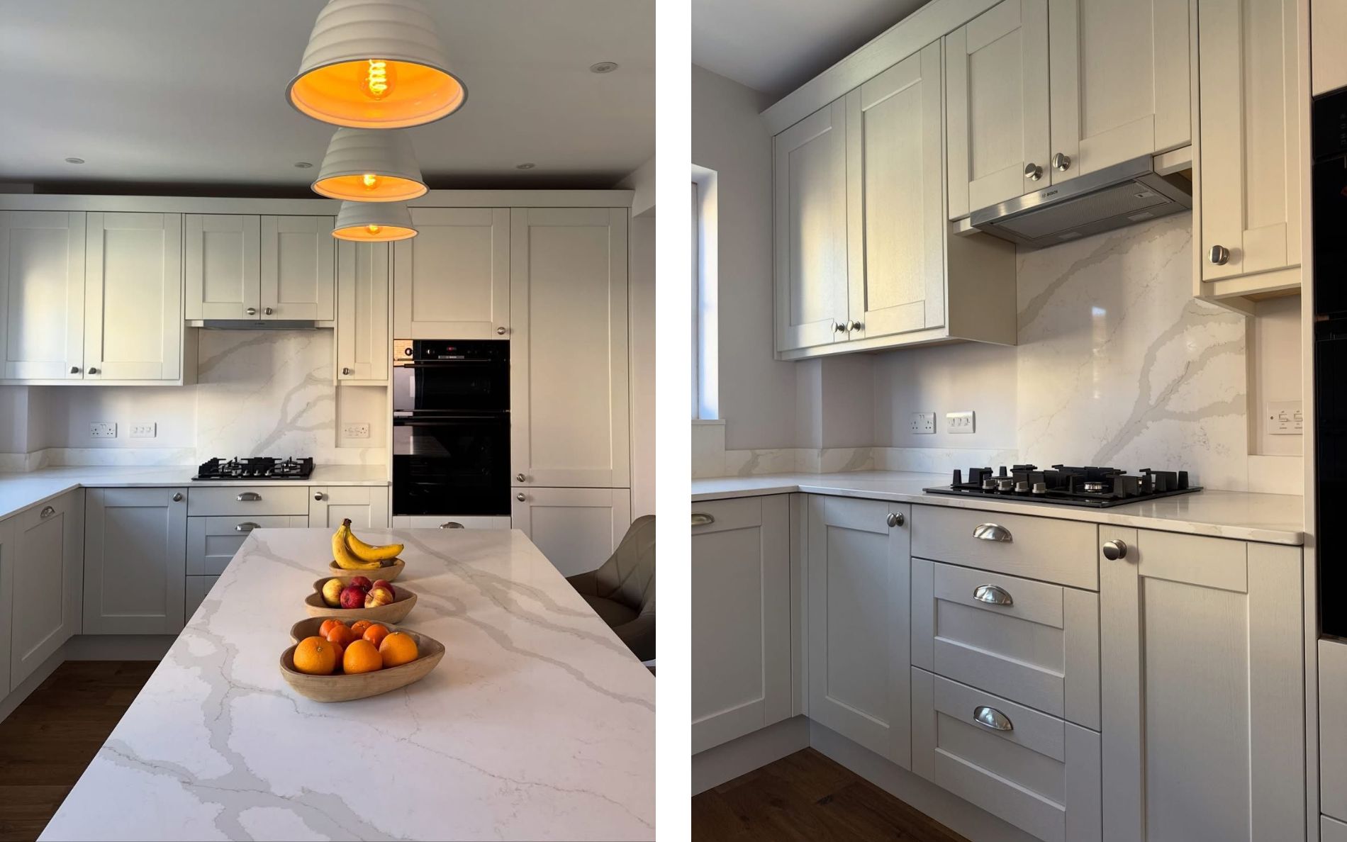 Kensington Kitchen in Porcelain by Thomson Interiors