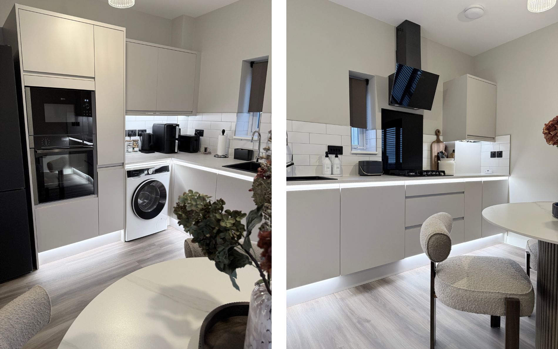 Strada Matte Kitchen in Cashmere by Saturn Interiors