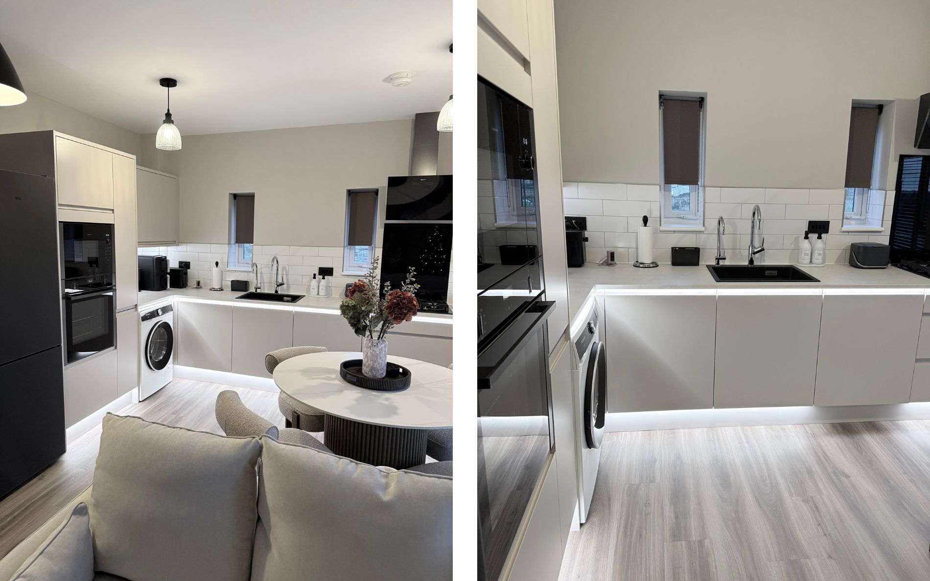 Strada Matte Kitchen in Cashmere by Saturn Interiors