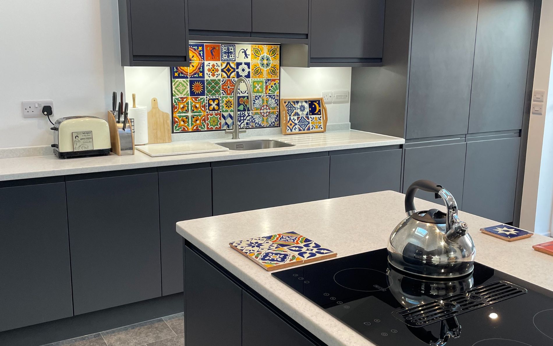 Strada Matte Kitchen in Graphite by Walrow Kitchens