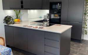 Strada Matte Kitchen in Graphite by Walrow Kitchens