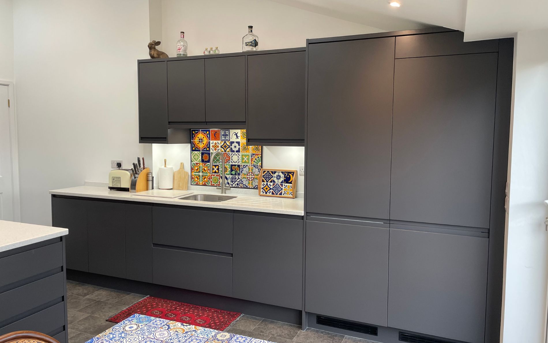 Strada Matte Kitchen in Graphite by Walrow Kitchens